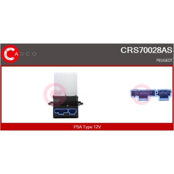 Resitencia, ventilador habitáculo - CASCO CRS70028AS