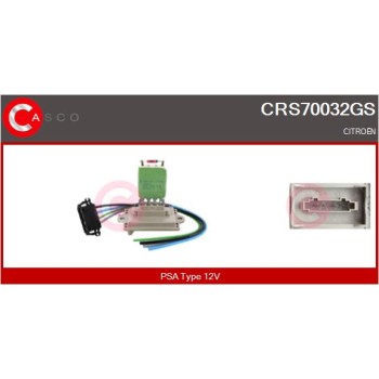 Resitencia, ventilador habitáculo - CASCO CRS70032GS