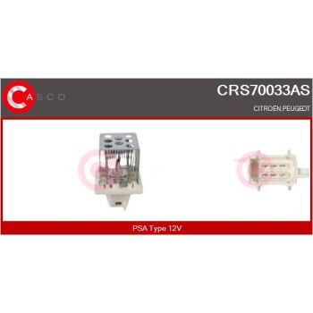 Resitencia, ventilador habitáculo - CASCO CRS70033AS