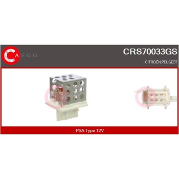 Resitencia, ventilador habitáculo - CASCO CRS70033GS