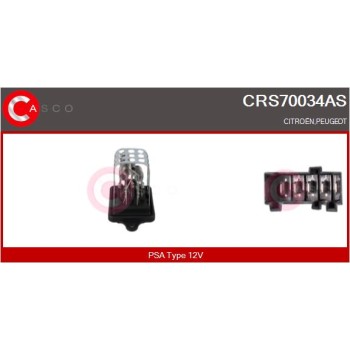 Resitencia, ventilador habitáculo - CASCO CRS70034AS