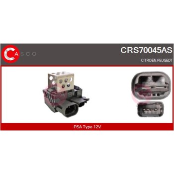 Resistencia en serie, electromotor de ventilador - CASCO CRS70045AS