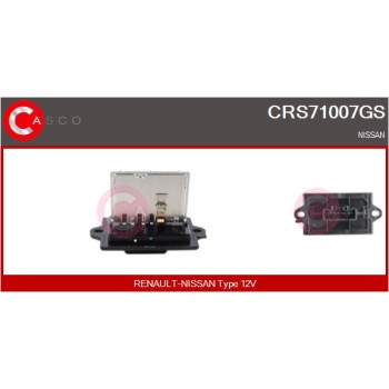 Resitencia, ventilador habitáculo - CASCO CRS71007GS