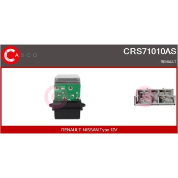 Resitencia, ventilador habitáculo - CASCO CRS71010AS