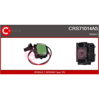 Resitencia, ventilador habitáculo - CASCO CRS71014AS