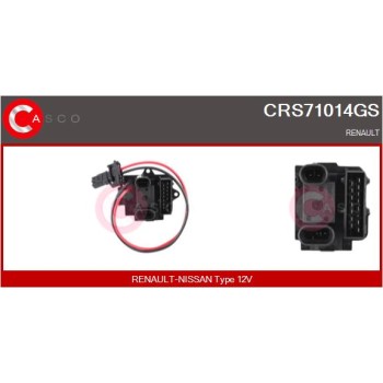 Resitencia, ventilador habitáculo - CASCO CRS71014GS