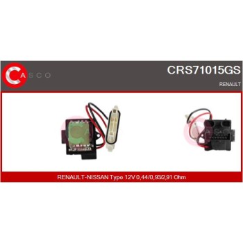Resitencia, ventilador habitáculo - CASCO CRS71015GS