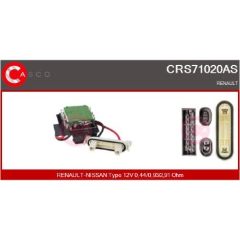 Resitencia, ventilador habitáculo - CASCO CRS71020AS
