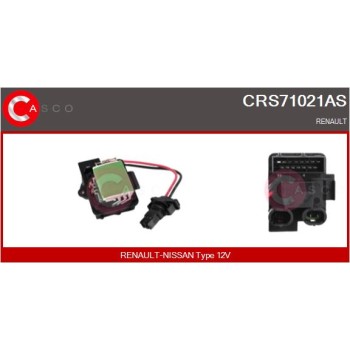 Resitencia, ventilador habitáculo - CASCO CRS71021AS