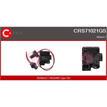 Resitencia, ventilador habitáculo - CASCO CRS71021GS