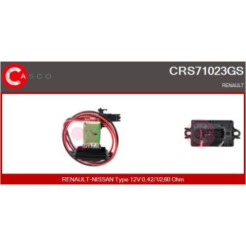 Resitencia, ventilador habitáculo - CASCO CRS71023GS