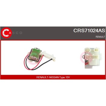 Resitencia, ventilador habitáculo - CASCO CRS71024AS