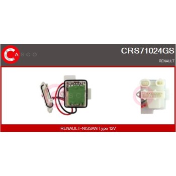 Resitencia, ventilador habitáculo - CASCO CRS71024GS