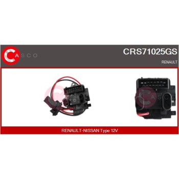 Resitencia, ventilador habitáculo - CASCO CRS71025GS