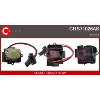 Resitencia, ventilador habitáculo - CASCO CRS71026AS