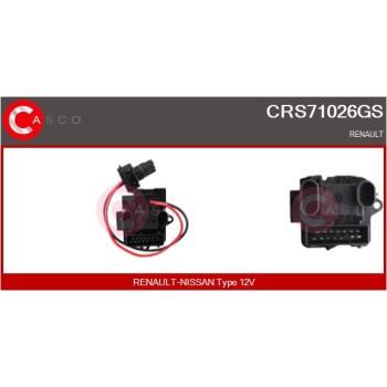 Resitencia, ventilador habitáculo - CASCO CRS71026GS