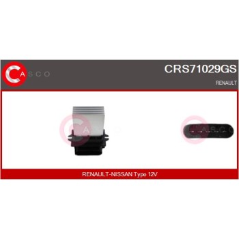 Resitencia, ventilador habitáculo - CASCO CRS71029GS