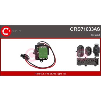 Resitencia, ventilador habitáculo - CASCO CRS71033AS