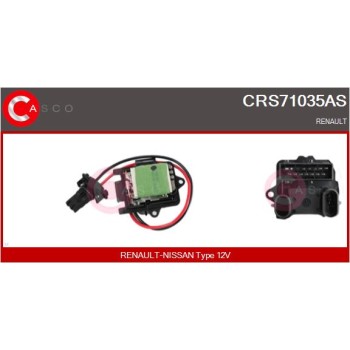 Resitencia, ventilador habitáculo - CASCO CRS71035AS