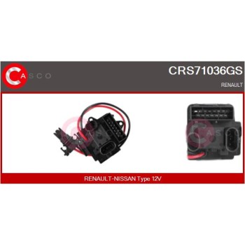 Resitencia, ventilador habitáculo - CASCO CRS71036GS