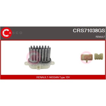 Resitencia, ventilador habitáculo - CASCO CRS71038GS