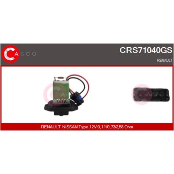 Resitencia, ventilador habitáculo - CASCO CRS71040GS