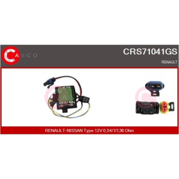 Resitencia, ventilador habitáculo - CASCO CRS71041GS