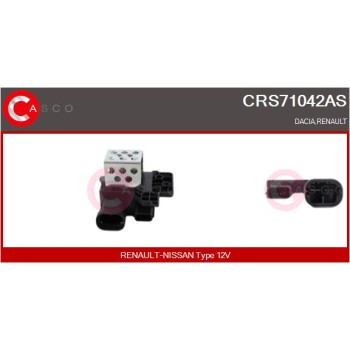Resitencia, ventilador habitáculo - CASCO CRS71042AS