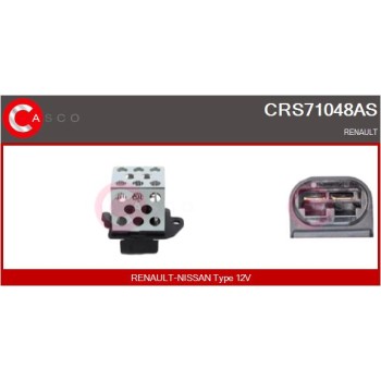 Resistencia en serie, electromotor de ventilador - CASCO CRS71048AS