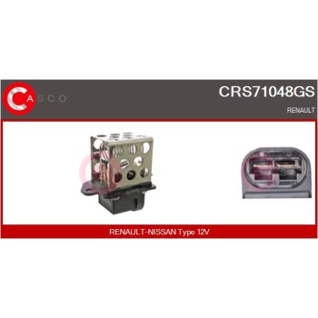 Resistencia en serie, electromotor de ventilador - CASCO CRS71048GS