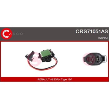 Resitencia, ventilador habitáculo - CASCO CRS71051AS