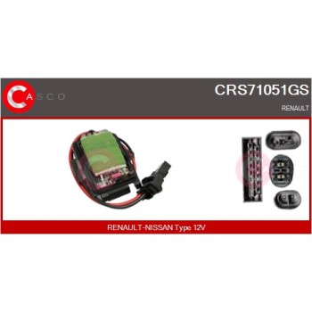 Resitencia, ventilador habitáculo - CASCO CRS71051GS