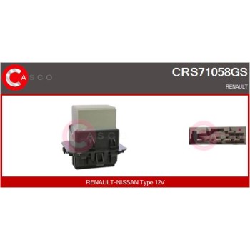 Resitencia, ventilador habitáculo - CASCO CRS71058GS
