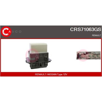 Resitencia, ventilador habitáculo - CASCO CRS71063GS