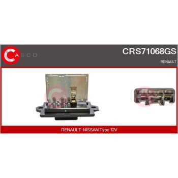 Resitencia, ventilador habitáculo - CASCO CRS71068GS