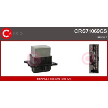 Resitencia, ventilador habitáculo - CASCO CRS71069GS