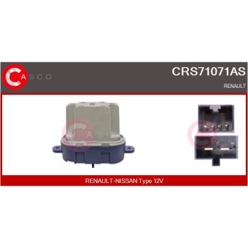 Resitencia, ventilador habitáculo - CASCO CRS71071AS
