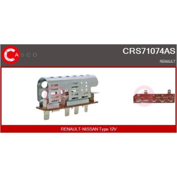 Resitencia, ventilador habitáculo - CASCO CRS71074AS