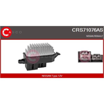 Resitencia, ventilador habitáculo - CASCO CRS71076AS