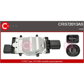 Resistencia en serie, electromotor de ventilador - CASCO CRS72013AS