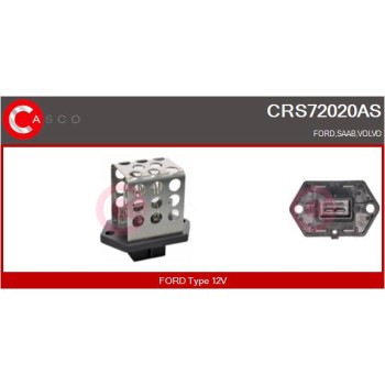 Resistencia en serie, electromotor de ventilador - CASCO CRS72020AS