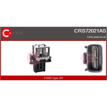 Resistencia en serie, electromotor de ventilador - CASCO CRS72021AS