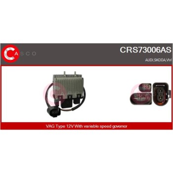 Resistencia en serie, electromotor de ventilador - CASCO CRS73006AS