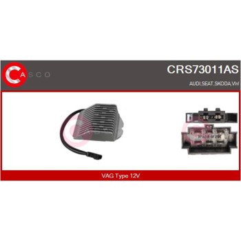 Resitencia, ventilador habitáculo - CASCO CRS73011AS