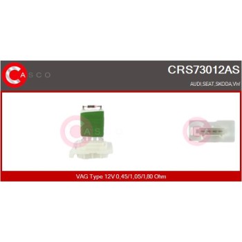 Resitencia, ventilador habitáculo - CASCO CRS73012AS