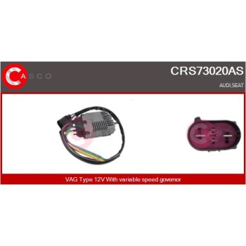 Resistencia en serie, electromotor de ventilador - CASCO CRS73020AS