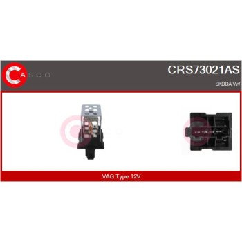 Resitencia, ventilador habitáculo - CASCO CRS73021AS