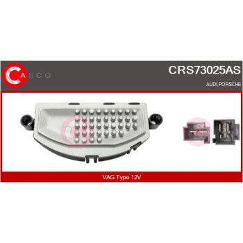 Resitencia, ventilador habitáculo - CASCO CRS73025AS