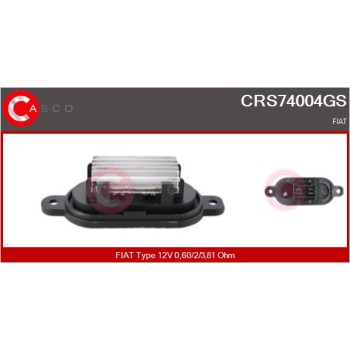 Resitencia, ventilador habitáculo - CASCO CRS74004GS