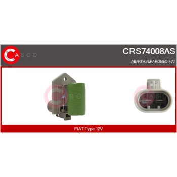 Resistencia en serie, electromotor de ventilador - CASCO CRS74008AS